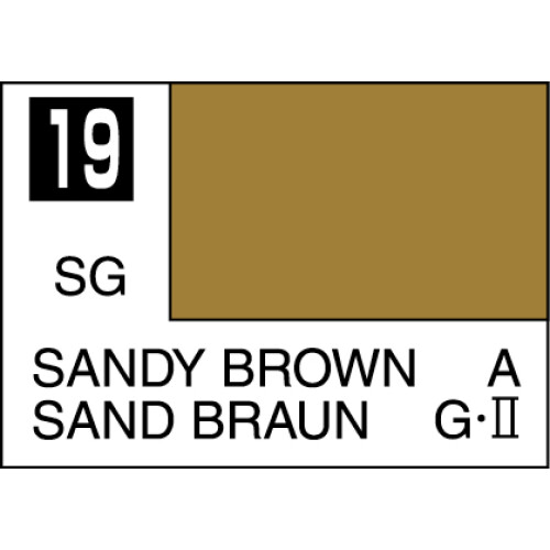 Mr. Hobby Mr. Colour 019 Sandy Brown 10ml Acrylic Model Paint