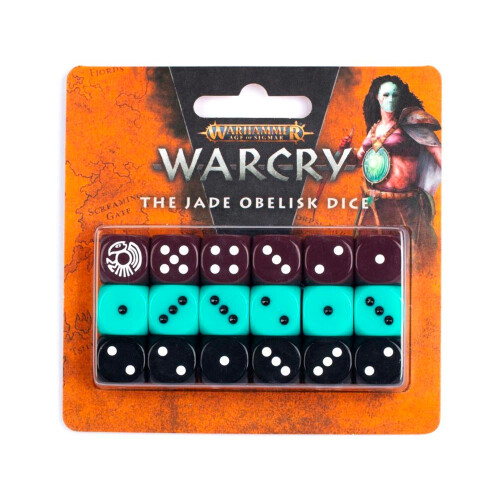 Warhammer Games Workshop Warhammer Warcry: The Jade Obelisk Dice 111-22 - Tabletop Miniatures Wargame