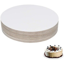 24 Pcs 10 Cake Boards(white)- Cardboard Round Cake Circle Base For Cake, Pizza By