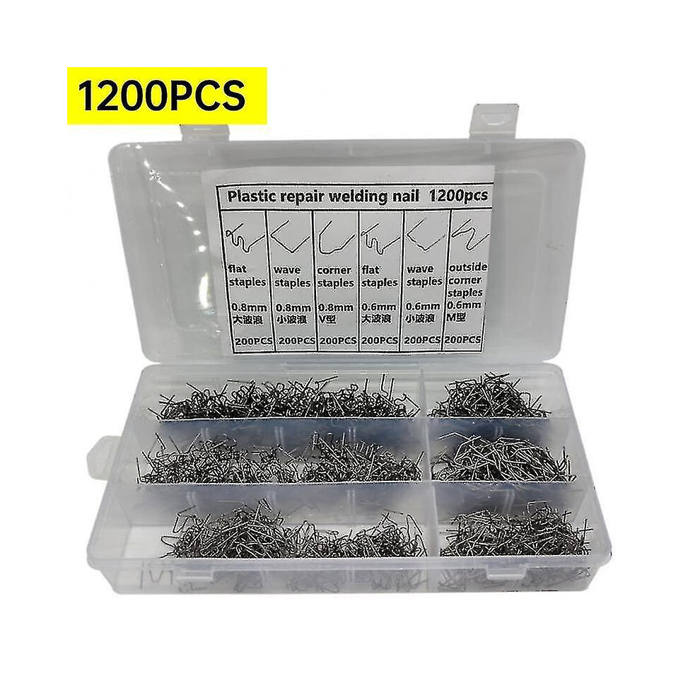 (1200Pcs With Box) 600/1200/3000Pcs Hot Stapler Staples For Plastic Welder Repair Hot Welding 4814698440491