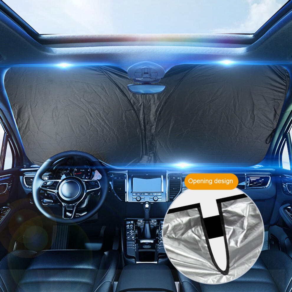 Foldable Windshield Sun Visor Windshield Sun Shade Uv Protection Front Window Sun Blocker Anti-Infrared For Auto Suv Truck 6911658274528