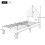 (90*190) Upholstered Single Bed with Height-adjustable Headboard, Pink 2