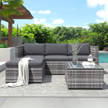 Garden Corner Sofa ,Patio Set ,Garden Rattan Furniture Lounge Set