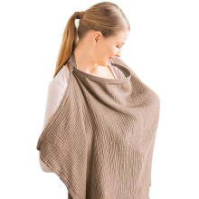 (1) Halter Neck Breastfeeding Cover Privacy-guard Nursing Cloth For Outdoor