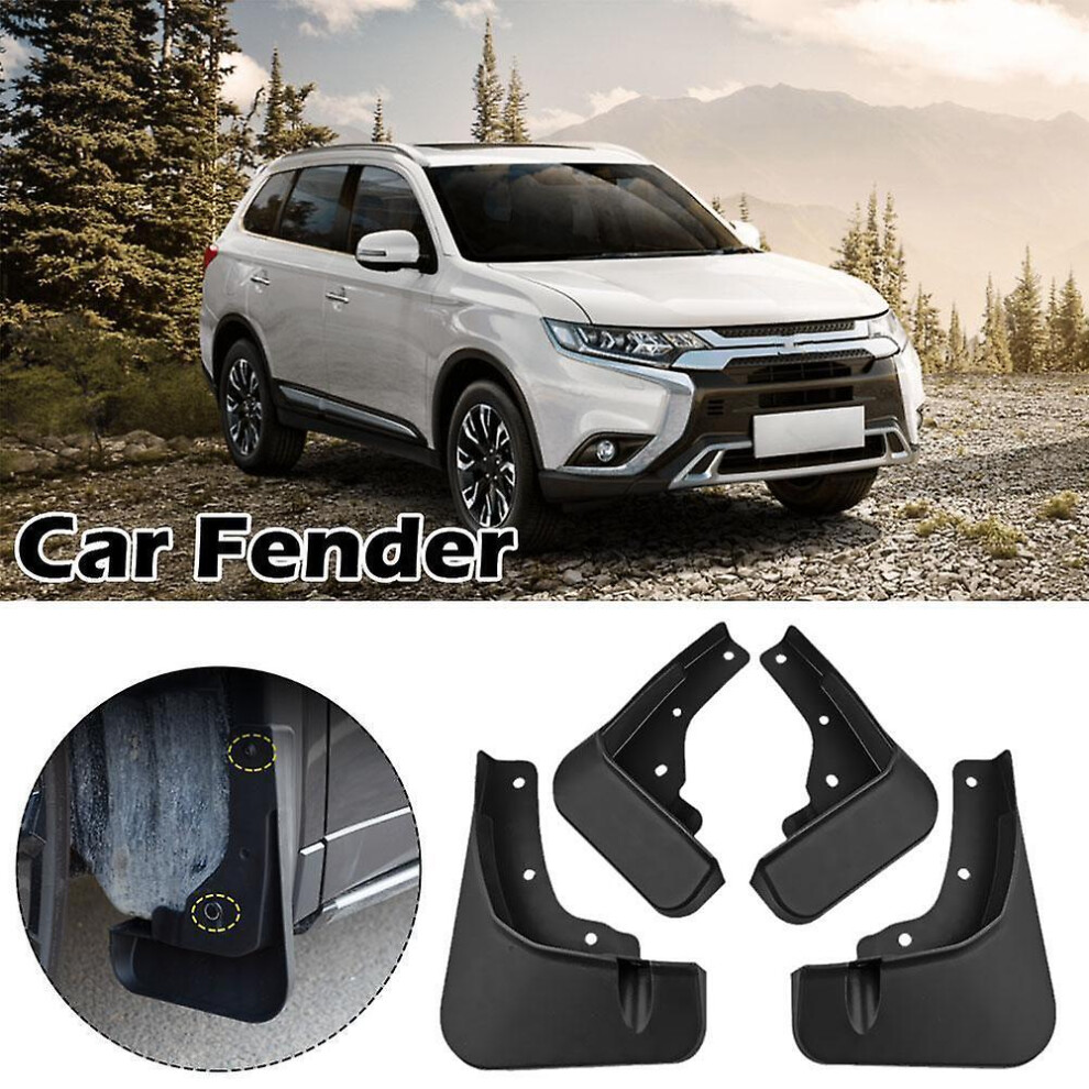 Set Molded Splash Guards Mud Flaps Fender For 2022-2023 Mitsubishi Outlandert 4814698451046