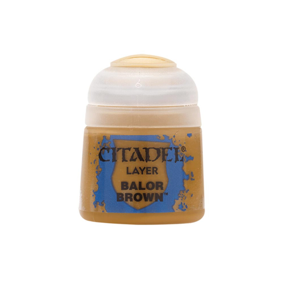 Games Workshop Citadel Layer Paint: Balor Brown 12ml Warhammer 22-43