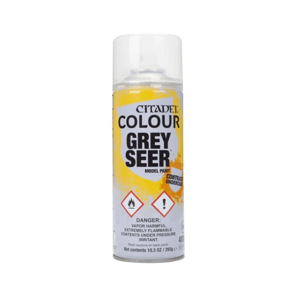 Games Workshop Citadel Spray Paint: Grey Seer Paint Warhammer 62-34