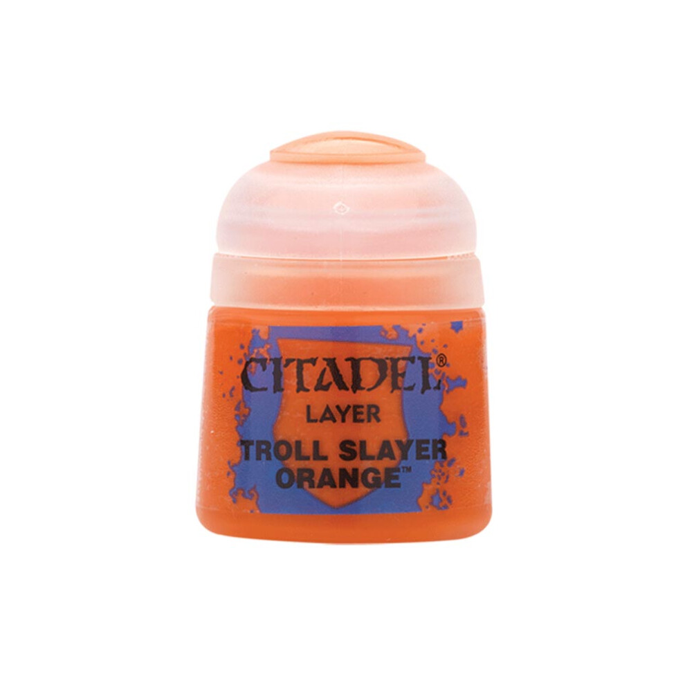 Games Workshop Citadel Layer Paint: Troll Slayer Orange 12ml Warhammer 22-03