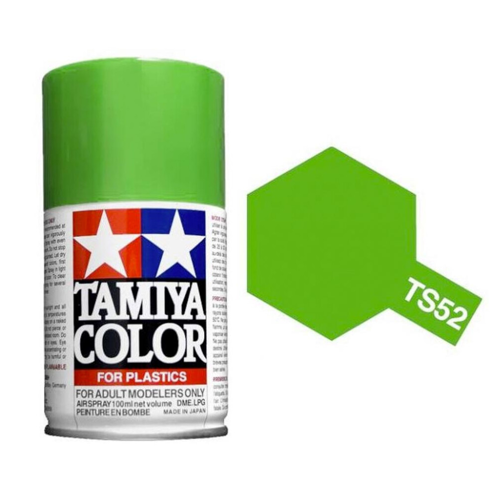 TAMIYA TS-52 Lime Green 100ml Plastic Model Kit Spray Paint 85052