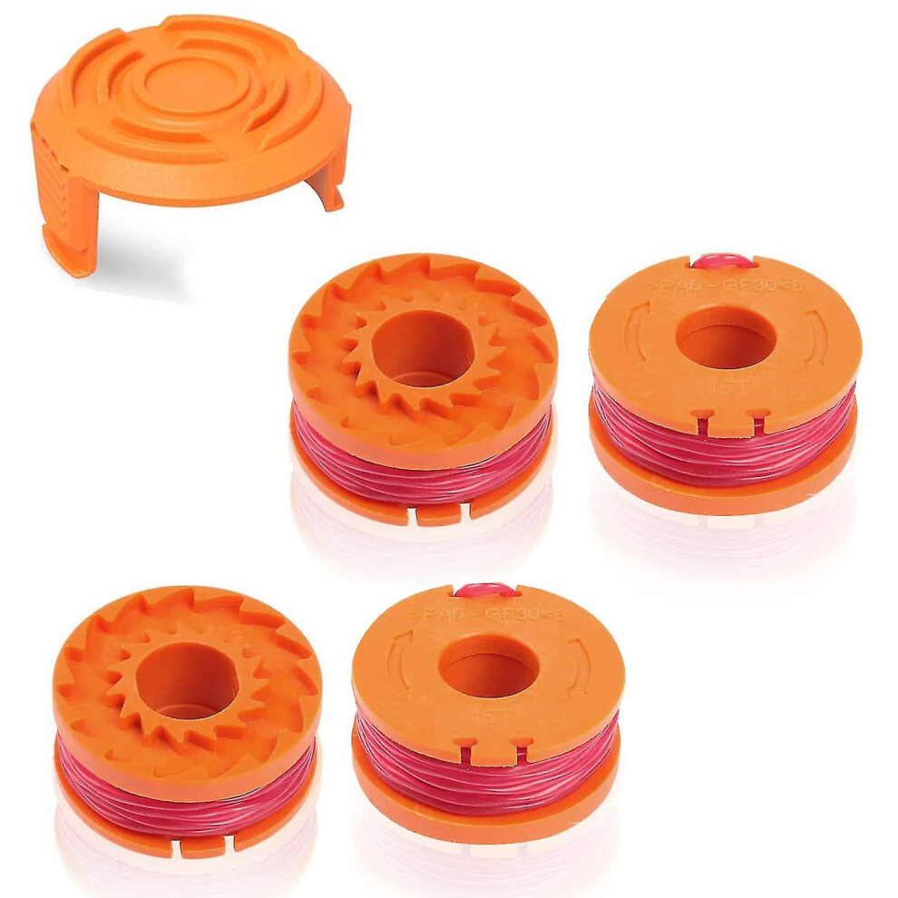 Worx Wa0004.1 Worx 20v Lawnmower Long Life Replacement Wire Spool  1.65mm/3m Compale With Wg150, Wg151.5,wg160,wg163e.2,wg163e.1,wg174,wg180 (4 Spo