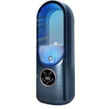 JJBRDZ-Air Cooler LED Display Air Conditioning Humidification Electric Fan 6 Speed Silent Timer Fan Humidifier Fan Blue