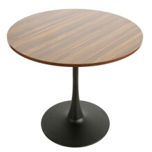 (Oak) 80cm Modern Round Wooden Dining Dinner Side Table
