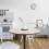URBN Living (Oak) 80cm Modern Round Wooden Dining Dinner Side Table 5