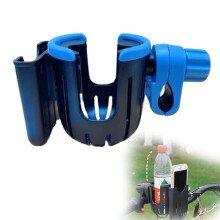 (Blue) Cup Stroller Baby Phone Holder Pram Bottle Drink Water Coffee Bike Bag Universal