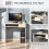 Homcom HOMCOM Compact Computer Table w/ Keyboard Tray Drawer Study Office Work, Oak 2