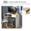 Homcom HOMCOM Compact Computer Table w/ Keyboard Tray Drawer Study Office Work, Oak 3