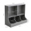 Living And Home (Grey) 2-Tier Open Style Toy and Book Storage Organizer 8