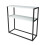 URBN Living (White) 90cm Console Table Free Standing With Metal Frame 2