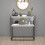 URBN Living (White) 90cm Console Table Free Standing With Metal Frame 1