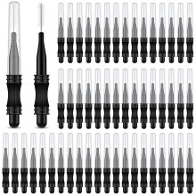 100 Pcs Micro Eyebrow Brush With Cap Brow Lamination Brush Eyelash Brow Brush