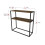 URBN Living (Burnt Oak) 90cm Console Table Free Standing With Metal Frame 5