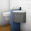 AICA Cornet Bathroom Vanity Unit with Basin Sink Wall Mounted Grey 1
