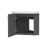 AICA Cornet Bathroom Vanity Unit with Basin Sink Wall Mounted Grey 4
