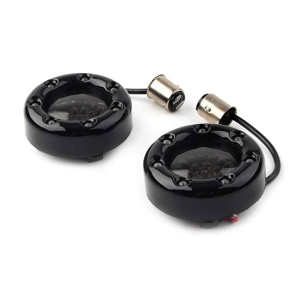 Lirun Motorcycle Turn Signal Lighting Indicators 1157 Bulb Lamp For Harley Softail For Fat Boy Sportster 883 1200 Dyna For Street Bob Touring Road Kin 6935462212132