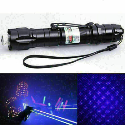 Rechargeable 405nm Laser Pointer Pen with Box, 1000 Miles Range, USB Charging 2