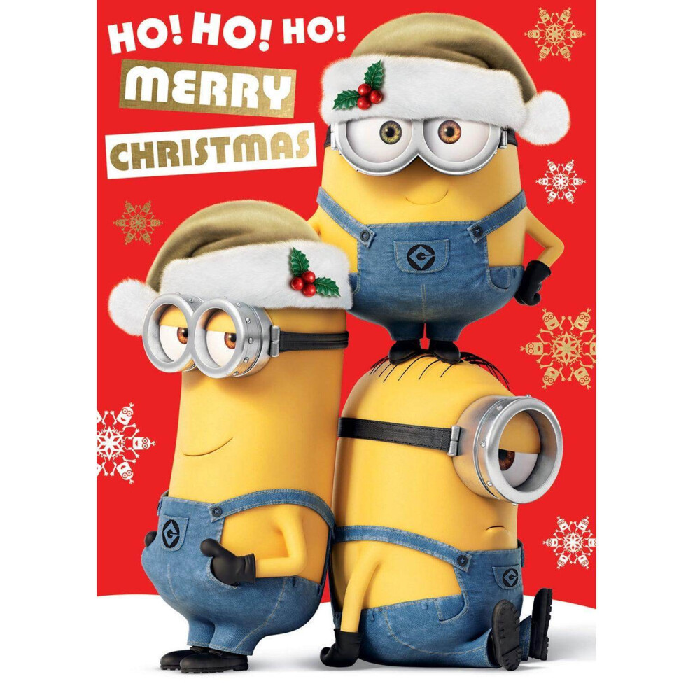 Despicable Me Minions Ho Ho Ho! Christmas Card