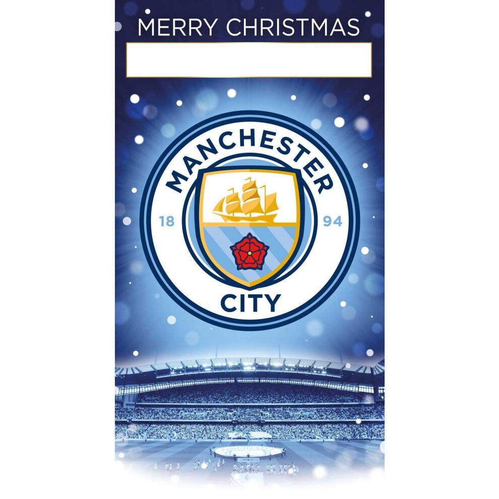 Manchester City FC Any Name Christmas Card