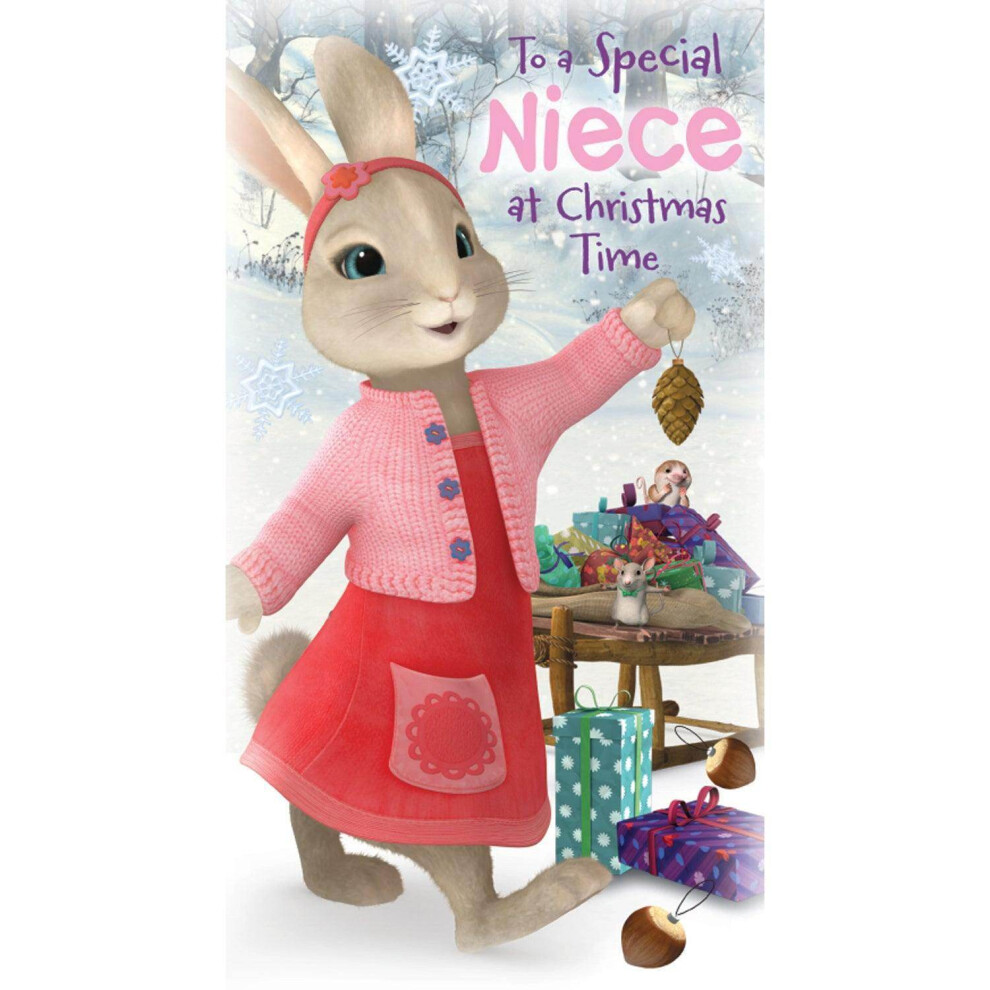 Peter Rabbit Niece Christmas Card