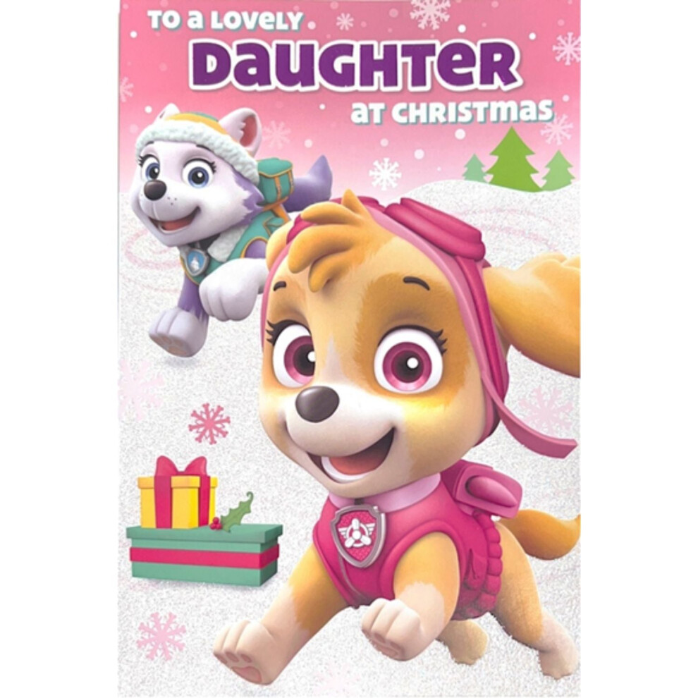 Paw Patrol Daughter Christmas Card