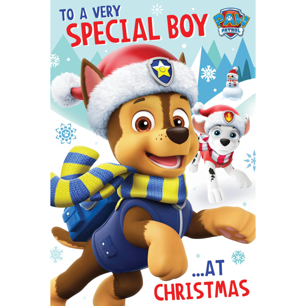 Paw Patrol Special Boy Christmas Card