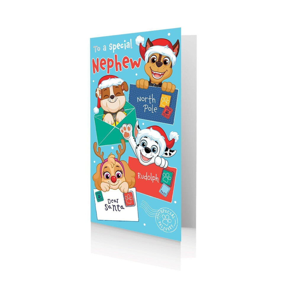 Paw Patrol Nephew Christmas Card