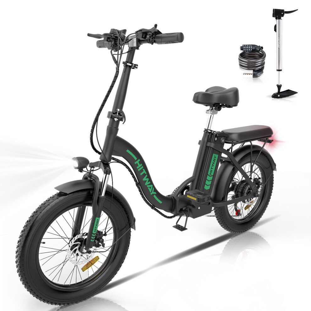 HITWAY Electric Bike,20" Ebikes, up 90KM Fold Bike Citybike MT Bicycle