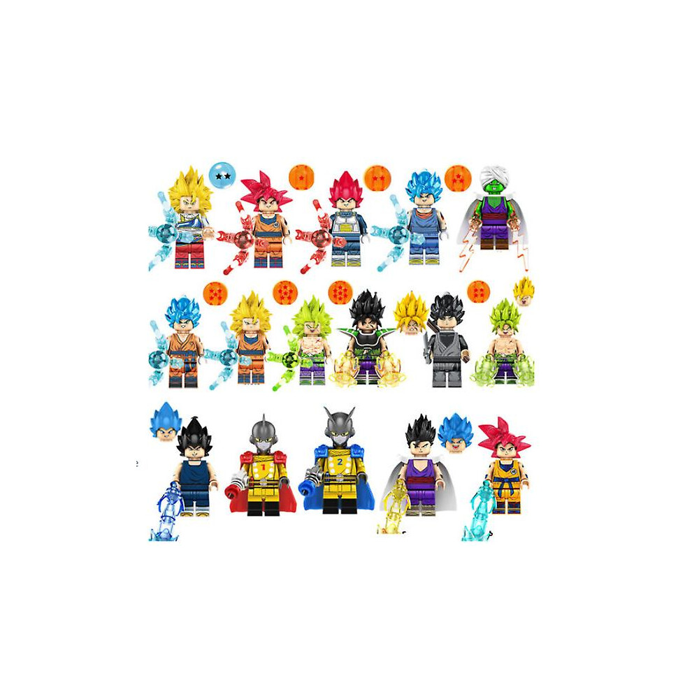 16PCS Dragon Ball Mini figure Building Blocks Fit Kids Toys