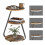 ELECWISH Side Table 3 Tier Storage Bedside End Table With LED Light Living Room 1