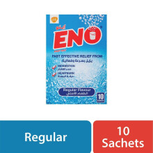 ENO Regular Flavour Sachets 5g 10's - Fast Effective Relief From Indigestion & Heartburn
