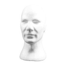 Male Mannequin Head Diy Props Headwear Display Mold Foam Head Model Hat Holder