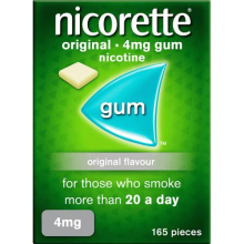 Nicorette Gum 4mg Original flavour 165 pieces