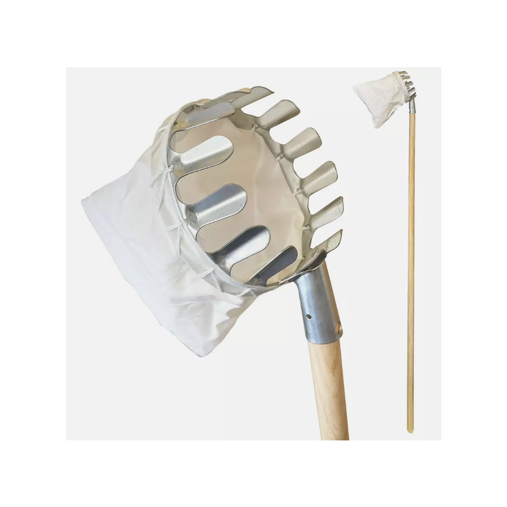 The Dustpan & Brush Store Apple Fruit Picker Pole Long Handle Basket Garden Tree Catcher Picking