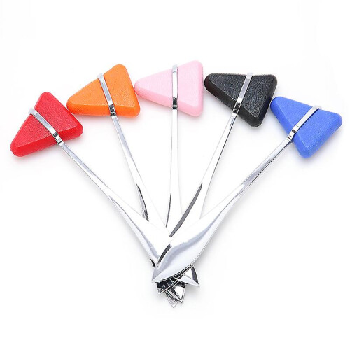 (Pink) Triangle Percussion Neurological Hammer Percussor Diagnostic Reflex Hammer 2
