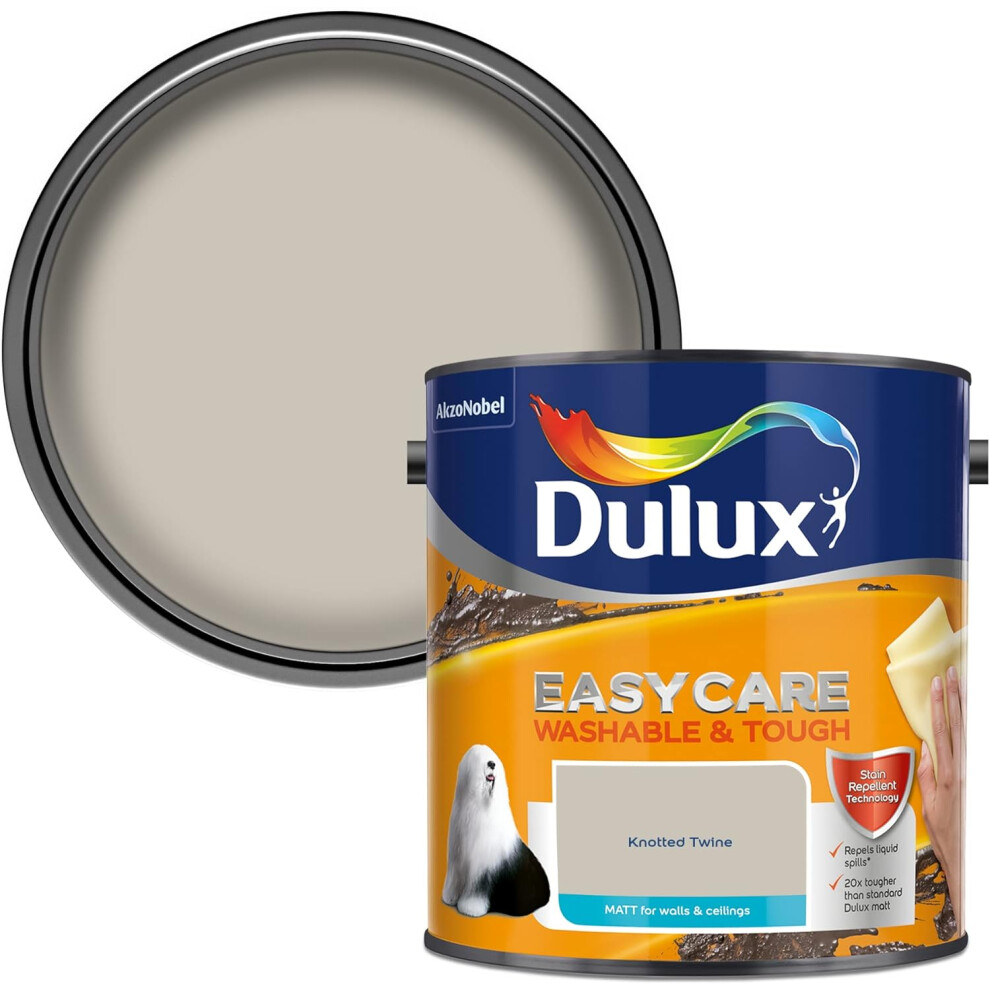 Dulux Easycare Washable & Tough Matt 2.5L Knotted Twine 5010212658543