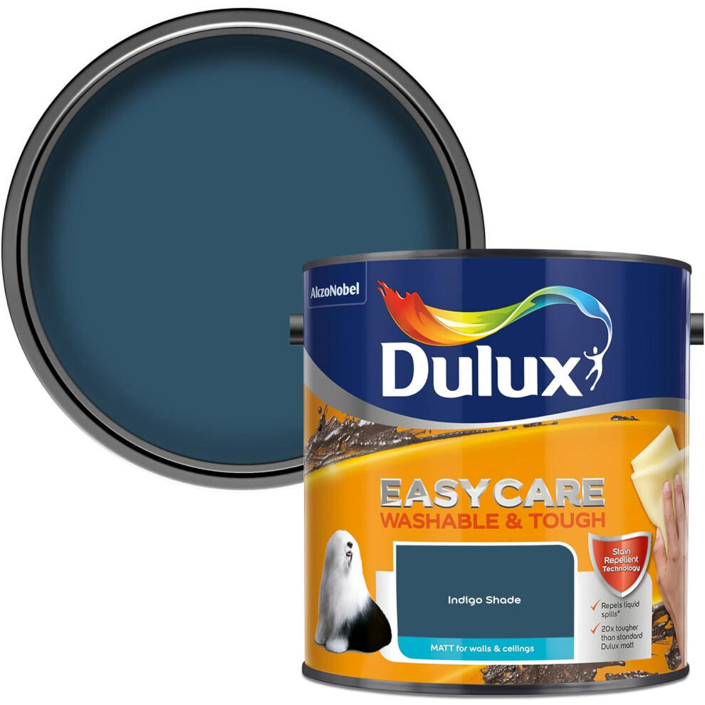 Dulux Easycare Washable & Tough Matt 2.5L Indigo Shade