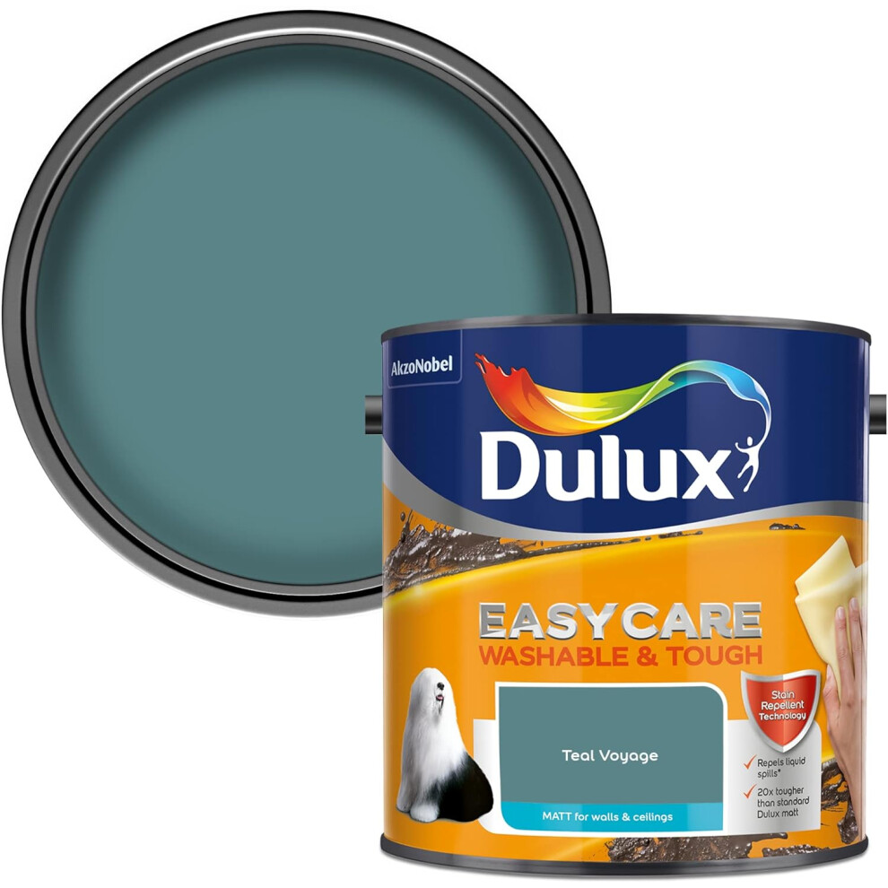 Dulux Easycare Washable & Tough Matt 2.5L Teal Voyage
