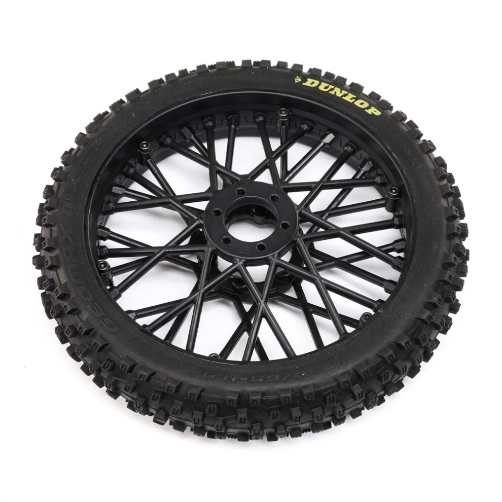 Losi Promoto-Mx Dunlop Mx53 Front Wheel Tyre-Mounted - Los46004 Black 605482170557