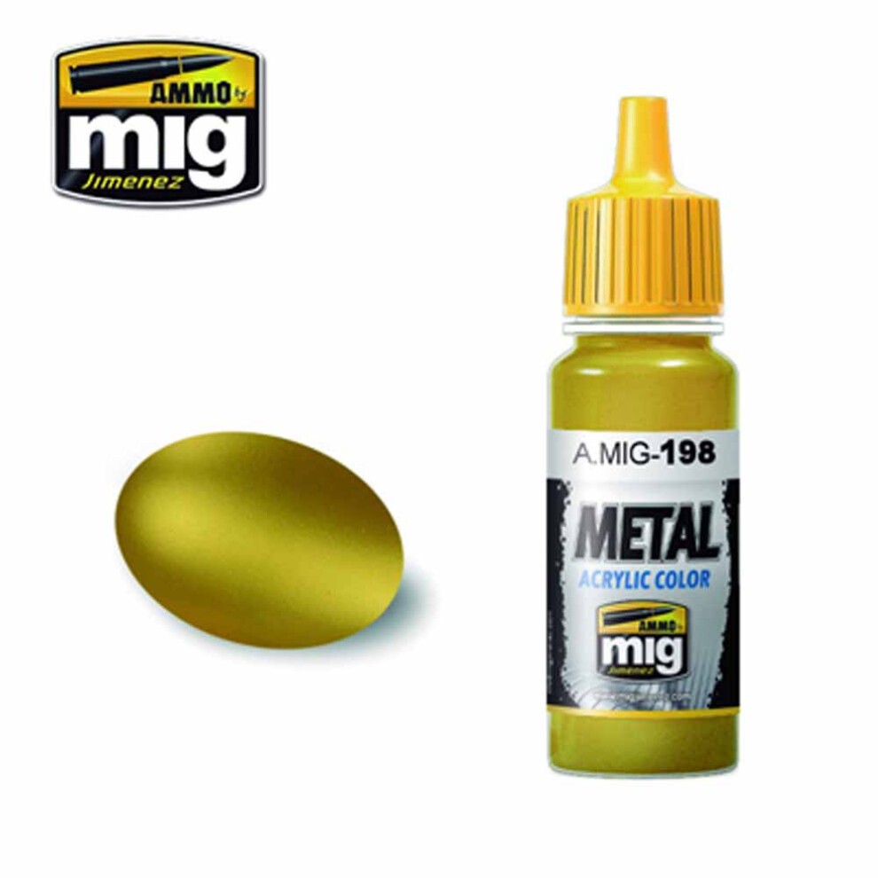 Mig Gold Ammo By Acrylic Waterbased Colour A.-198 17Ml