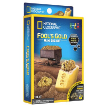 National Geographic Fool's Gold Mini Dig Kit Age 8+ STEM Toy JM80555U