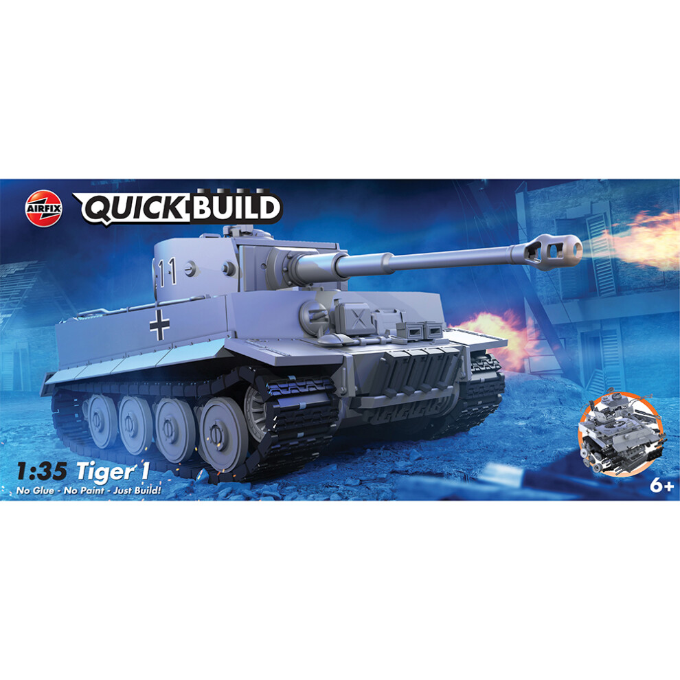 Airfix J6041 QUICKBUILD Tiger I Tank 1:35 Model Kit